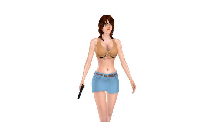 3Dfion - The Girl Tara 3D Model