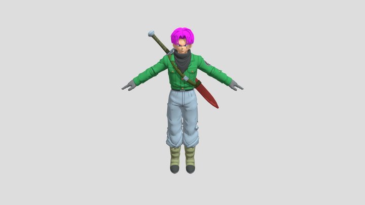 My Trunks Retexture (FOR BONELAB AND VRCHAT) 3D Model
