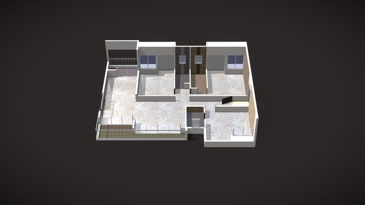 3BHK WALL 3D Model