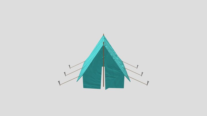 Camping Set _ Tent 3D Model