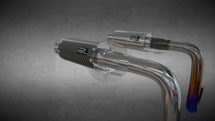 Nhrc Racing exhaust 3D Model