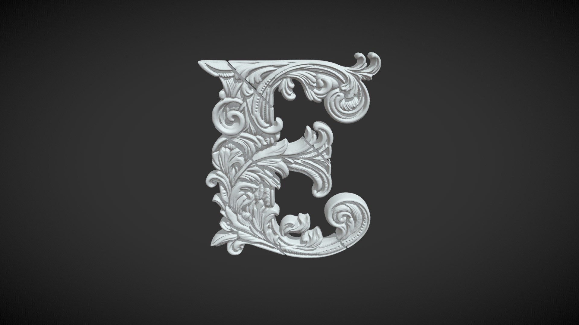 Letter E Pendant - Buy Royalty Free 3D model by game-assets85 (@game ...