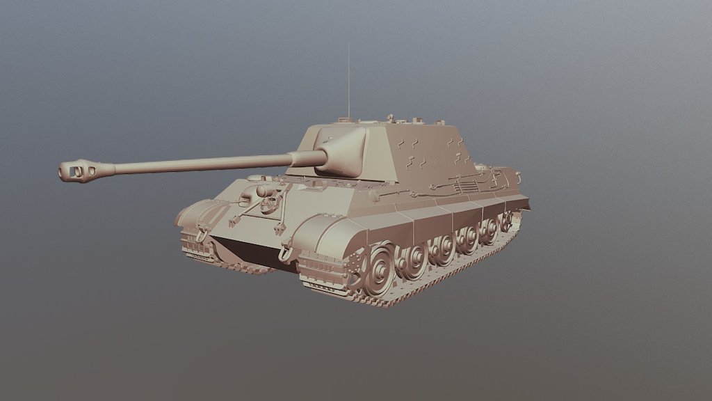 Panzerjäger Tiger Ausf. B 'Jagdtiger' Tank — Sketchfab embed 3D viewer