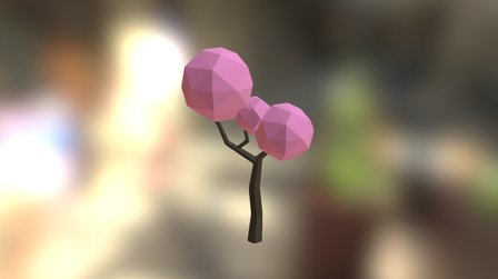 Cherry Tree in Bloom 3D Model