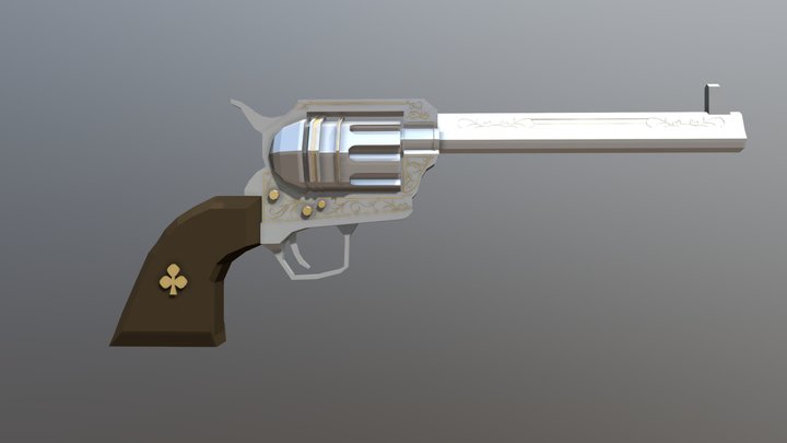 Colt Single Action Engraved 3D Model