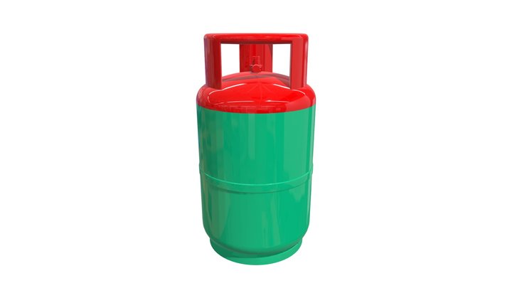Tong Gas 14KG Petronas LPG Cylinder 3D Model