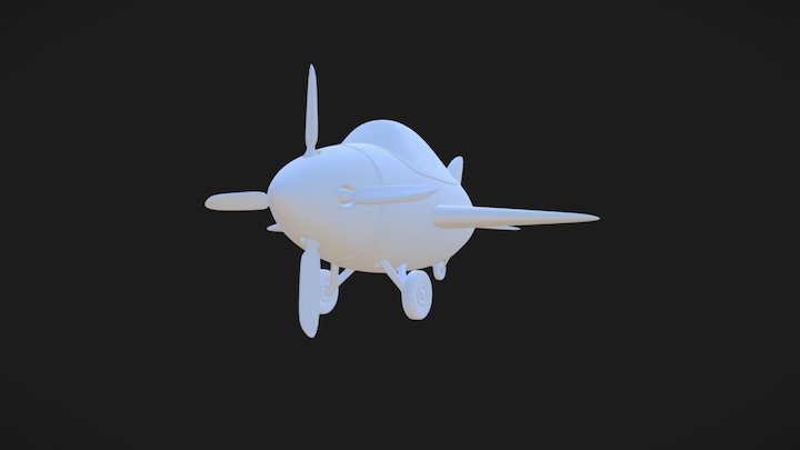 Toy Airplane 3D Model