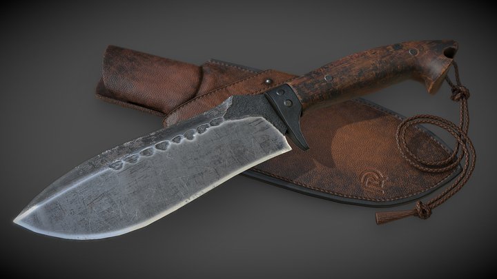 Medieval Dagger 3D Model