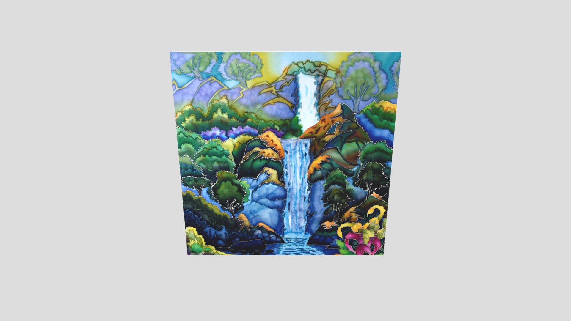 WATERFALL_BATIK_PAINTING