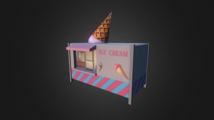 Scrap Garden - Ice Cream 3D Model