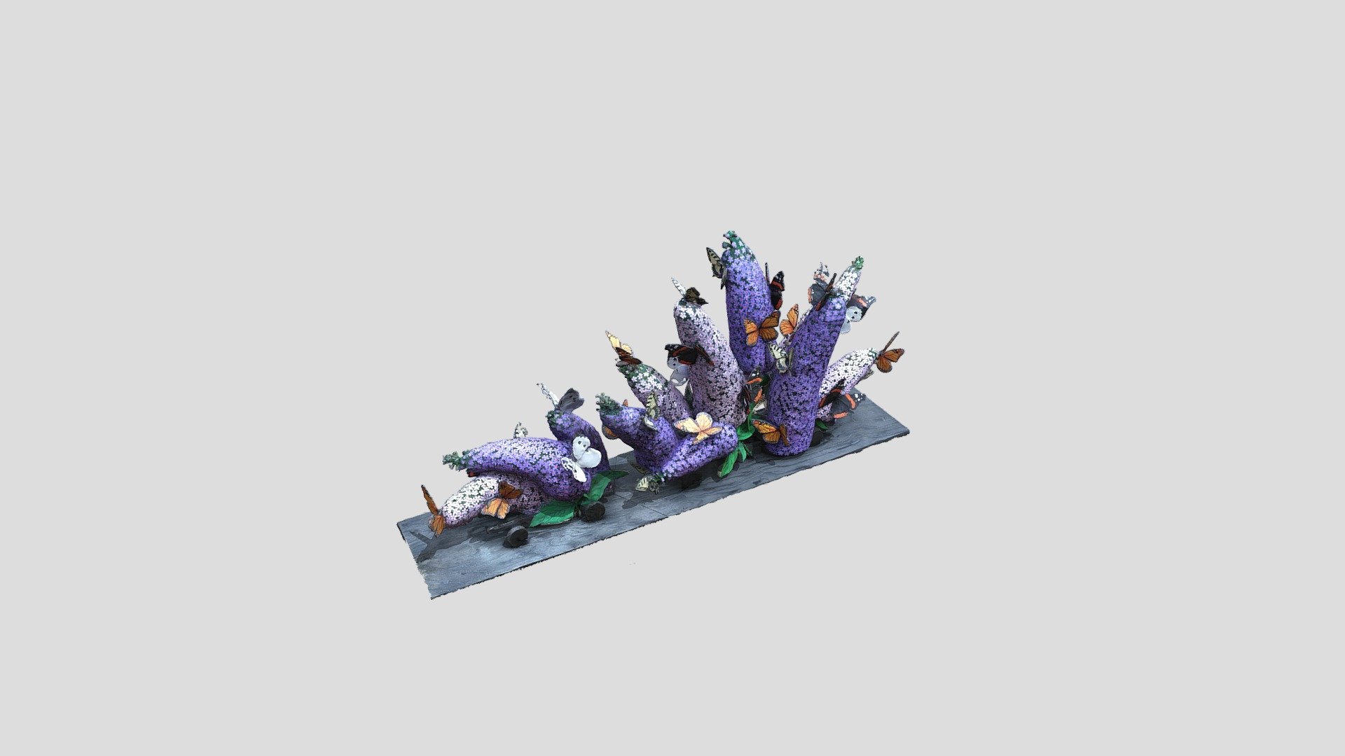 After Nero's - Buddleja Davidii — Sketchfab embed 3D viewer