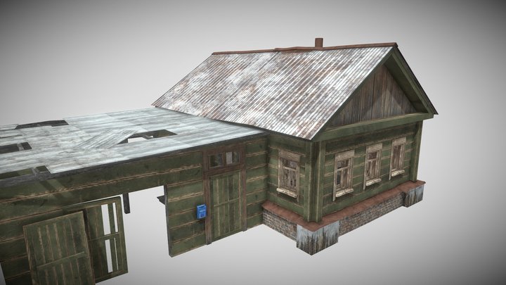 Survival Old House 04 (mobile) 3D Model