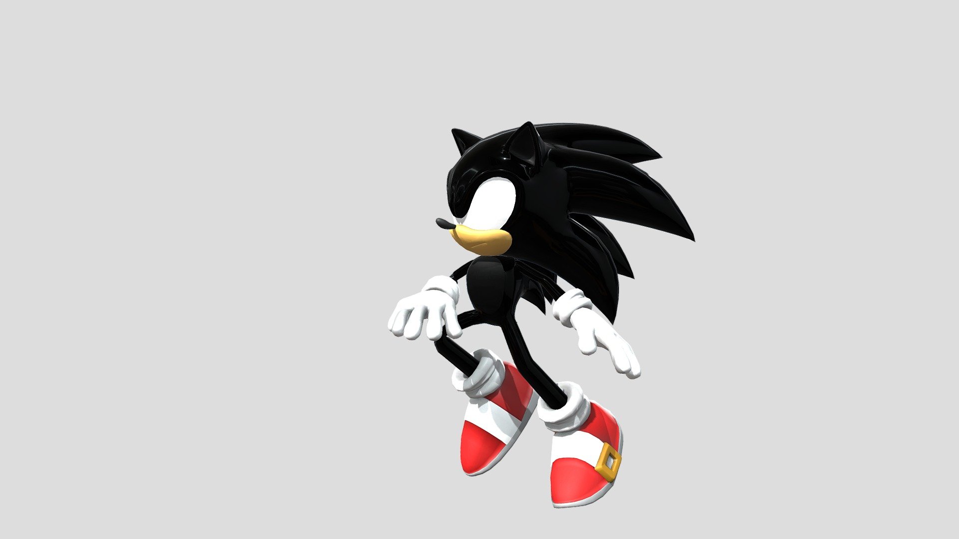 Dark Sonic The Hedgehog <6 - Download Free 3D model by