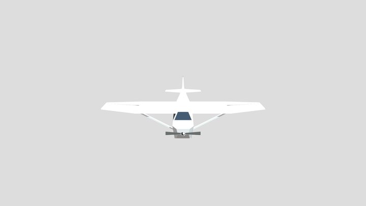 Free Cessna 172 Replica (Low-Poly / Basic Model) 3D Model