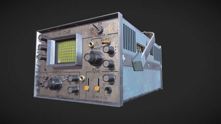 Oscilloscope C1-68 3D Model