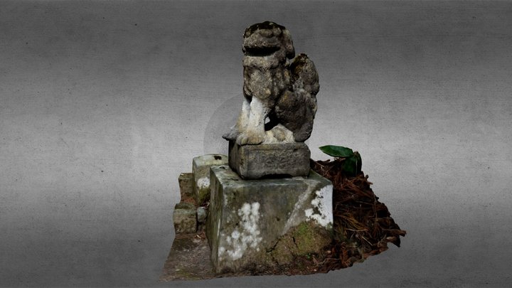 添谷神社の狛犬 3D Model