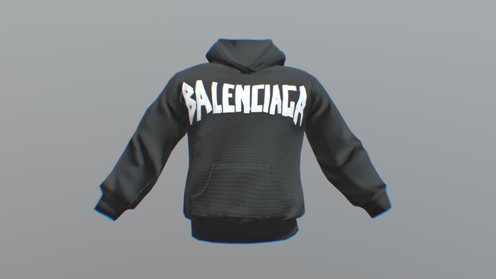 Balenciaga Hoodie 3D Model
