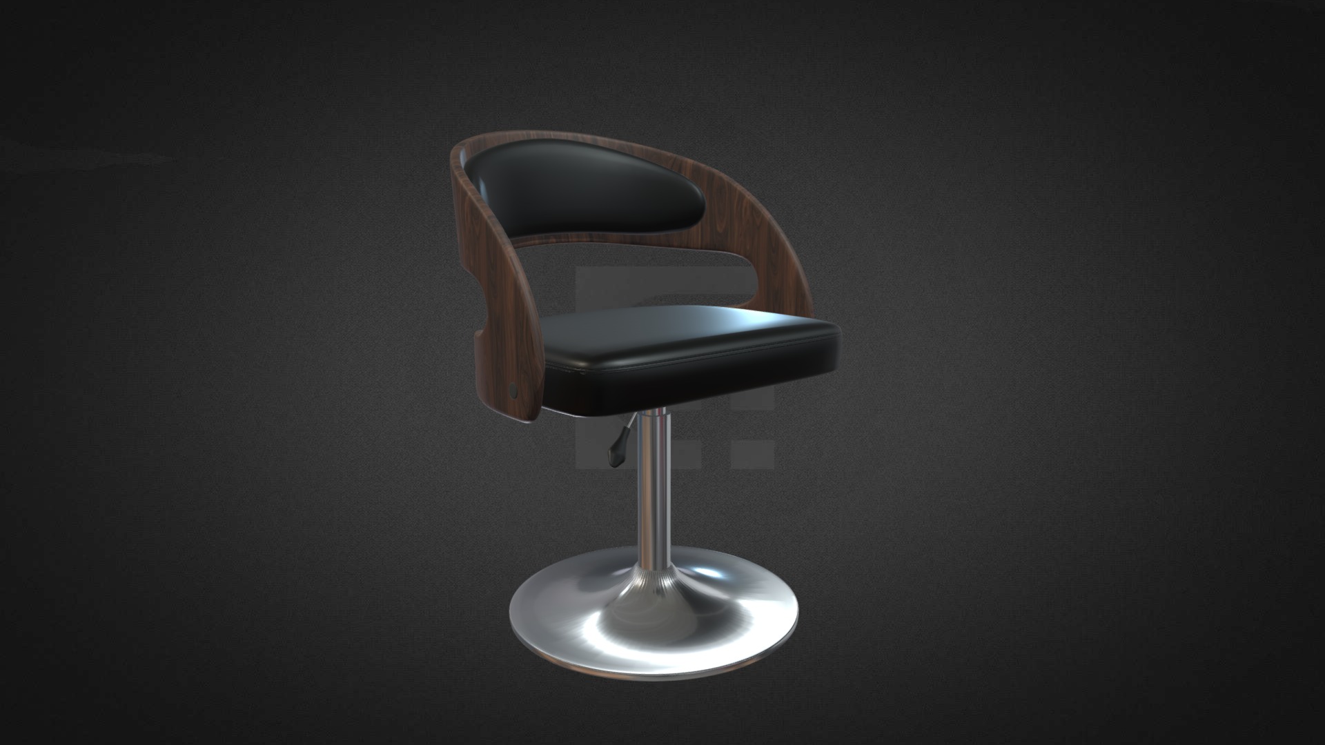 3D model Evie Chair Hire - This is a 3D model of the Evie Chair Hire. The 3D model is about a chair on a stand.