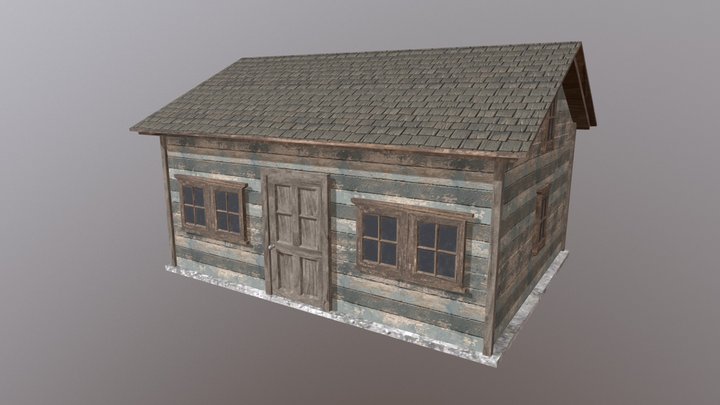 Mining Town House 3D Model