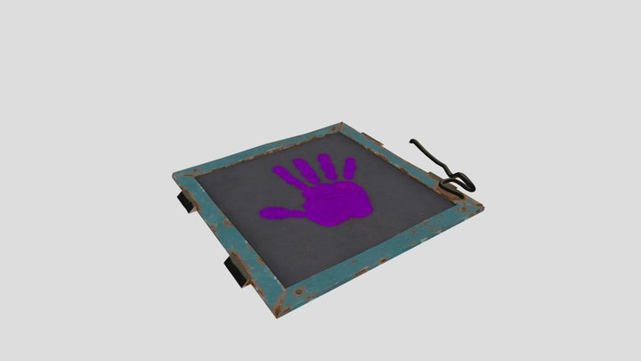 Poppy Playtime 3 : purple hand pannel (jump pad) 3D Model