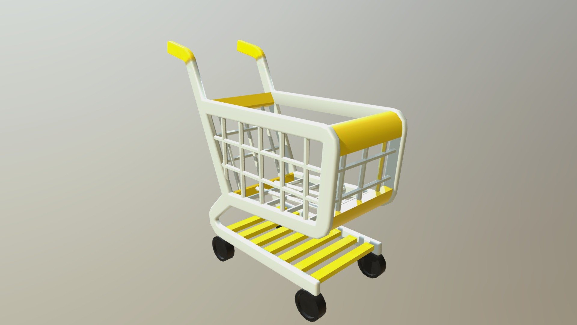 Shopping Cart (black wheels)