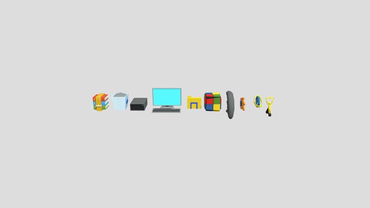 Icons from your desktop 3D Model