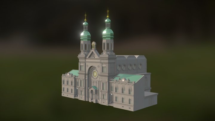 Vinohrady Synagogue, Vinohradská synagoga 3D Model