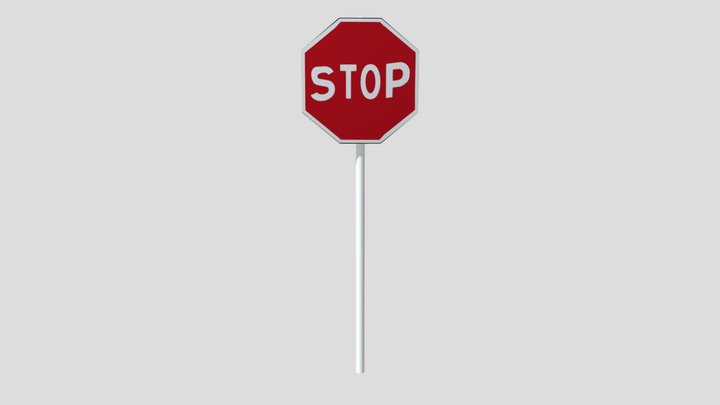 Stop Sign 3D Model