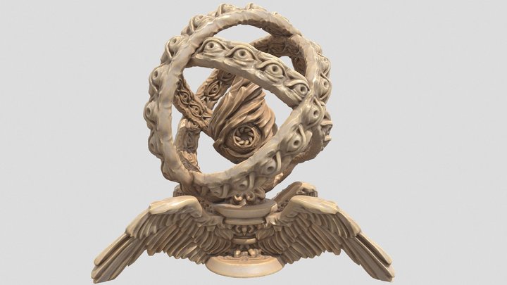 Throne - High Angel - D&D Miniature 3D Model
