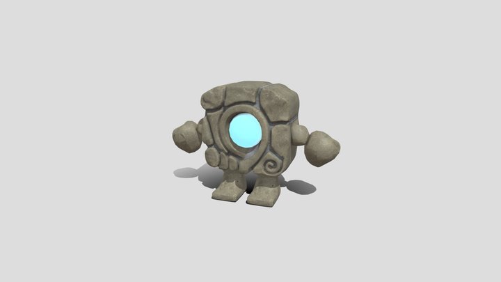 Little Rock Enemy 3D Model