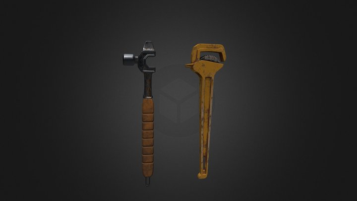 Hard surface blunt weapons 3D Model