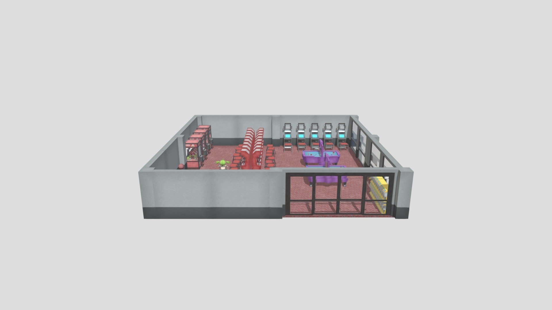 Amusement arcade 3D model by SadoakYen [aa1a0a2] Sketchfab