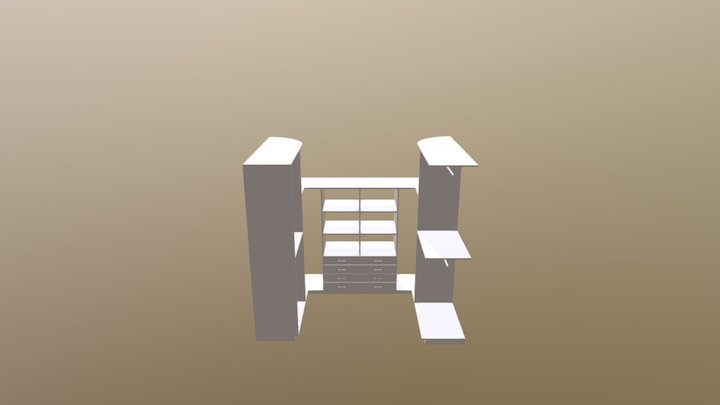 Modified Doubled Drawer 3D Model