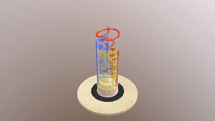 Vrzhanshi脸谱雕塑 Facebook Sculpture 3D Model