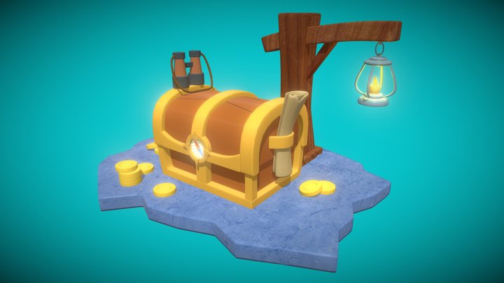 Traveler's Chest 3D Model