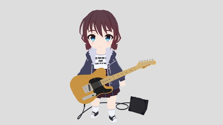 GirlsBandCry - Iseri Nina 3D Model