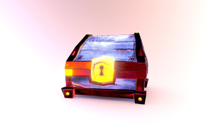 Lowpoly Treassure Chest 3D Model