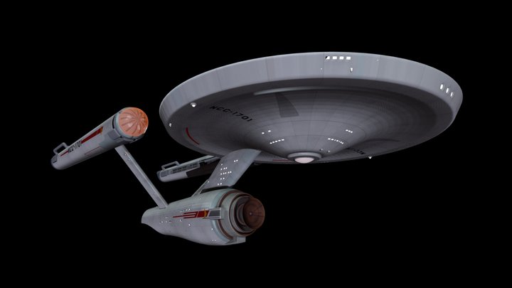 USS Enterprise Star Trek 3D Model