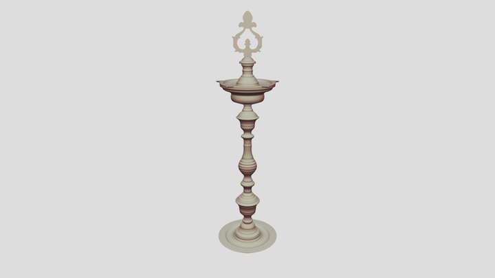 Kutthu Vilakku 3D Model