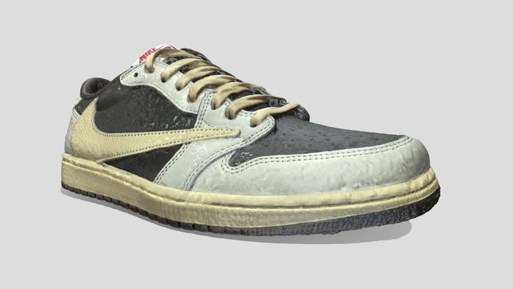 Travis Scott x Jordan 1 Low 3D Model