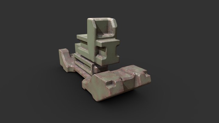 Mech 01 Foot - Paint Test 01 3D Model
