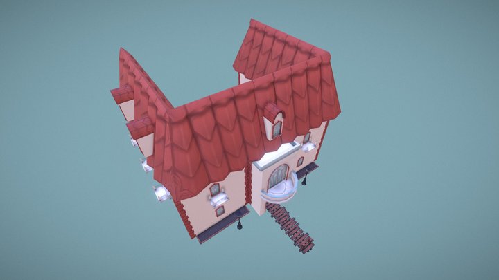 Summer Hotel 3D Model