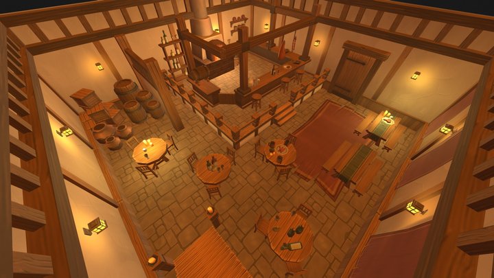 3D Props - RPG Pub 3D Model