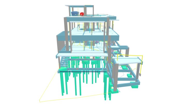 Projeto Estrutural - Casa CY 3D Model