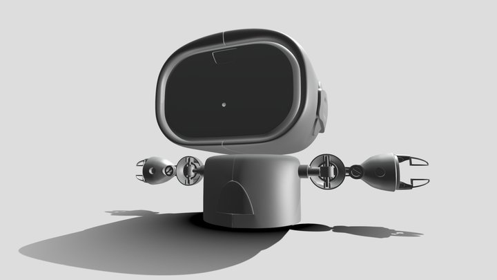 Small Six Robot Torso 3D Model