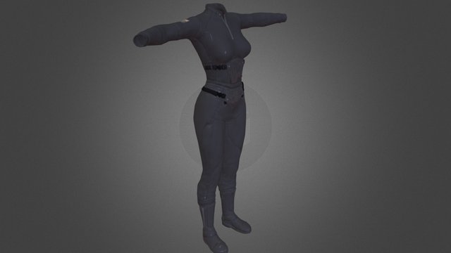 Stacy Suit Bake Test 3D Model