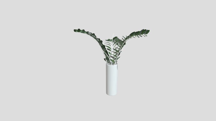 Deco Indoor Plant With Glass Vase – Free 3D Model STL