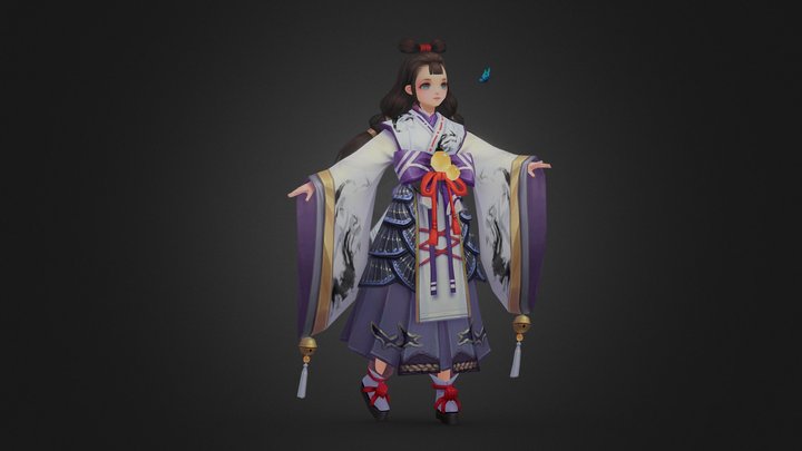 Little Girl 3D Model