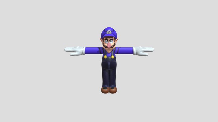 Waluigi Pixar 2024 3D Model