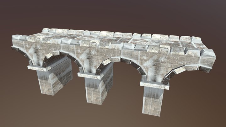 Bridge winter 3D Model